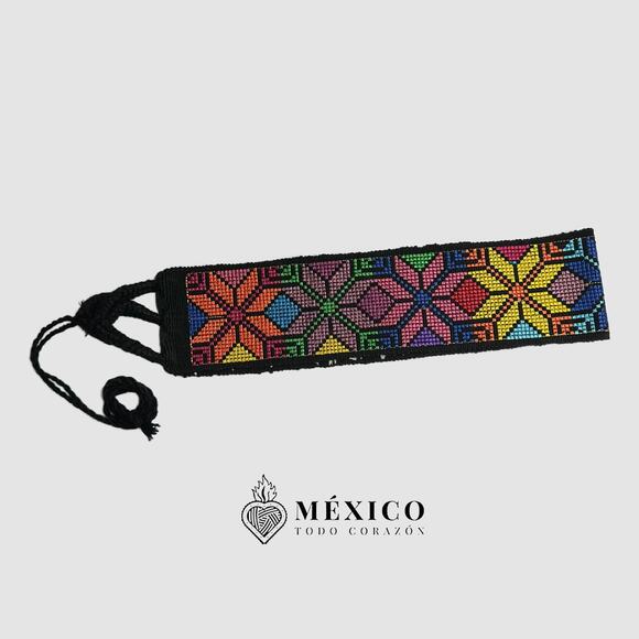 Mexican Folkloric belt day of the dead 5 de Mayo colorfull mexico todo corazon - Picture 2 of 4